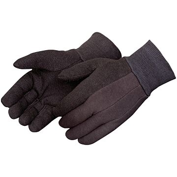 Liberty Safety Men's and Women's Cotton/PVC Brown Jersey Gloves