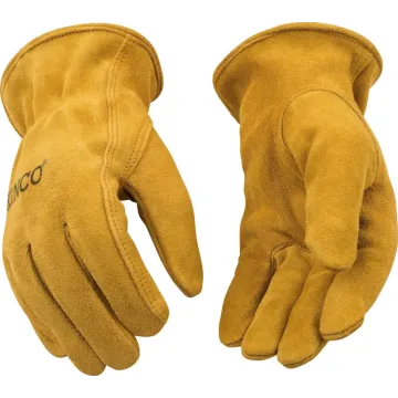 Kinco Kids' Suede Cowhide Driver Gloves - M