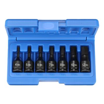 Grey Pneumatic Impact Ready 3/8 in Drive Standard 6 point Socket Set