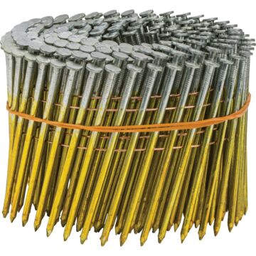 Grip-Rite Pro-Fit 3-1/4 In. x 0.120 In. 15 Degree Wire Weld Hot Dipped Galvanized Coil Framing Nail (2500 Ct.)
