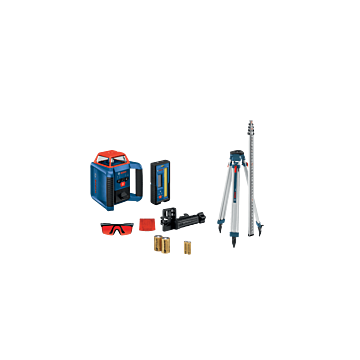 Bosch Plastic Composite IP56 Red Self-Leveling Horizontal Rotary Laser Kit
