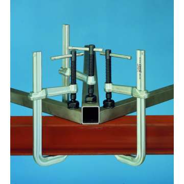 Bessey Tools classiX Series Clamp, 16 Inch Capacity 5-1/2 Inch Throat Depth, Heavy Duty Pad