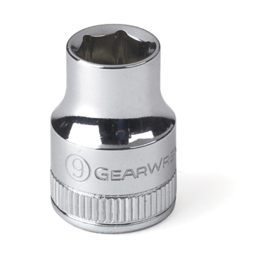 GearWrench 3/8" Drive 6 Point Standard Metric Socket 9mm