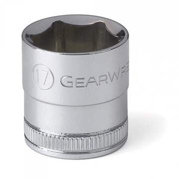 GearWrench 3/8" Drive 6 Point Standard Metric Socket 17mm
