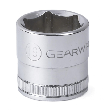 GearWrench 3/8" Drive 6 Point Standard Metric Socket 19mm