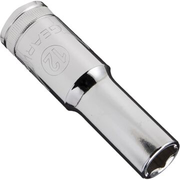 GearWrench 1/2" Drive 6 Point Deep Metric Socket 12mm
