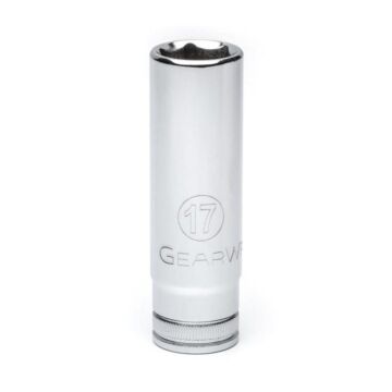 GearWrench 1/2" Drive 6 Point Deep Metric Socket 17mm