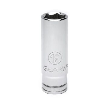 GearWrench 1/2" Drive 6 Point Deep Metric Socket 19mm