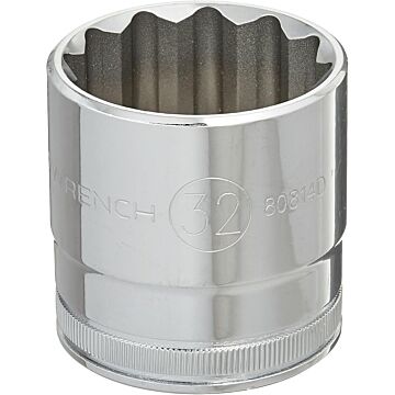 GearWrench 1/2" Drive 12 Point Standard Metric Socket 32mm