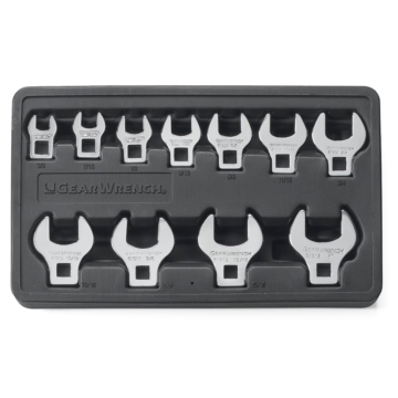 GearWrench 11 Pc. Crowfoot Drive Non-Ratcheting Wrench Set