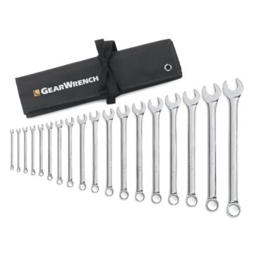 GearWrench 18-Pc. Long Pattern Combination Non-Ratcheting Wrench Set SAE