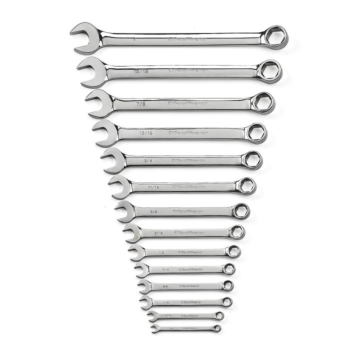 GearWrench 6 Point Combination SAE Wrench Set (14pc)