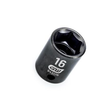 GearWrench 3/8" Drive 6 Point 16mm Standard Impact Socket