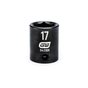 GearWrench 3/8" Drive 6 Point 17mm Standard Impact Socket