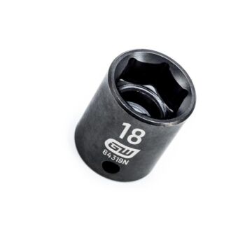 GearWrench 3/8" Drive 6 Point 18mm Standard Impact Socket