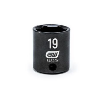 GearWrench 3/8" Drive 6 Point 19mm Standard Impact Socket