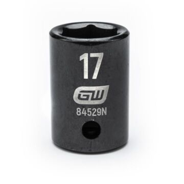 GearWrench 1/2" Drive 6 Point 17mm Standard Impact Socket