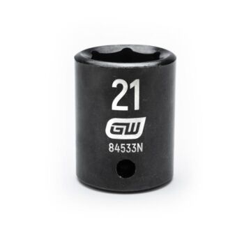 GearWrench 1/2" Drive 6 Point 21mm Standard Impact Socket
