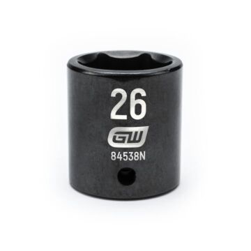 GearWrench 1/2" Drive 6 Point 26mm Standard Impact Socket