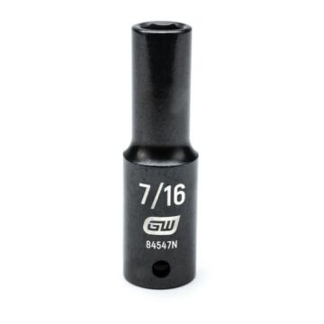 GearWrench 1/2" Drive 6 Point 7/16" Deep Impact Socket