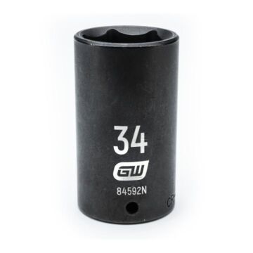 GearWrench 1/2" Drive 6 Point 34mm Deep Impact Socket