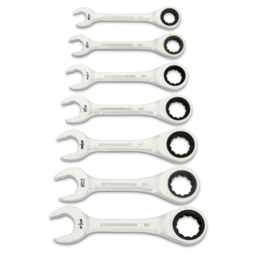 GearWrench Stubby Ratch Comb SAE Wrench Set - 7 pc
