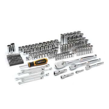 GearWrench 1/4, 3/8, 1/2 in. Drive 90T SAE/Metric Hand Tool Set (185pc)