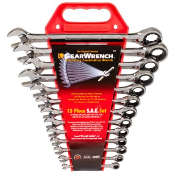 GearWrench 13 Pc. Combination Ratcheting Wrench Set SAE