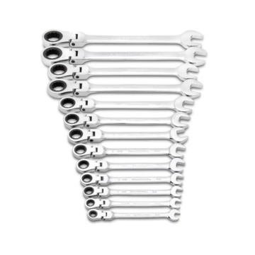 GearWrench 12 Point Flex Head Ratcheting SAE Wrench Set (13pc)
