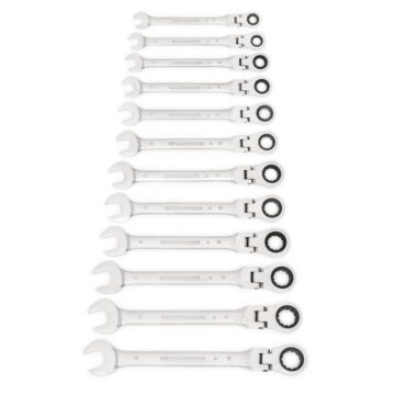 GearWrench 12 Pc. Flex Combination Ratcheting Wrench Set Metric
