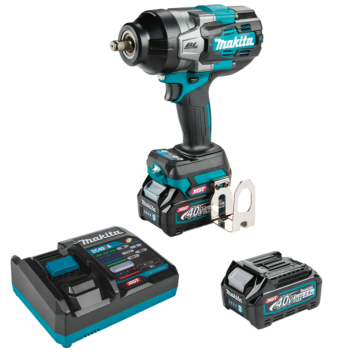 Makita 40V max XGT® Brushless Cordless 4‑Speed High‑Torque 1/2" Sq. Drive Impact Wrench Kit w/ Friction Ring Anvil (2.5Ah)