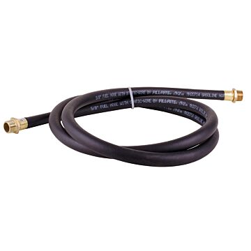Fill-Rite 5/8 in MNPT 8 ft 50 psi Fuel Transfer Pump Hose With Spring Guard