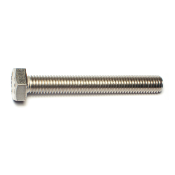 10 mm - 1.50 x 75 mm Hex Head Bolt, Coarse Thread, Stainless Steel 