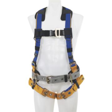 WERNER® H132102 M/L 425 lb Blk/Blue/Yellow Construction Safety Harness