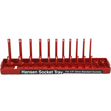 Hansen Global ABS Plastic Red Fits Most US and Foreign Made Sockets 2-Row Socket Tray