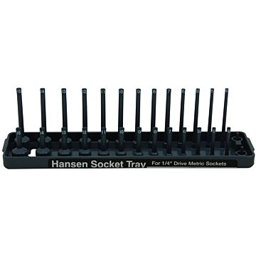 Hansen Global ABS Plastic Gray Fits Most US and Foreign Made Sockets 2-Row Socket Tray