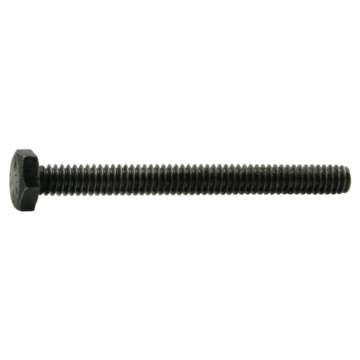 1/4"-20 x 2-1/2" Hex Head Bolt, Left-Hand Coarse Thread, Zinc 