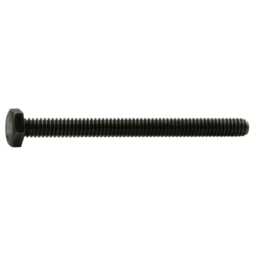 1/4"-20 x 3" Hex Head Bolt, Left-Hand Coarse Thread, Zinc 