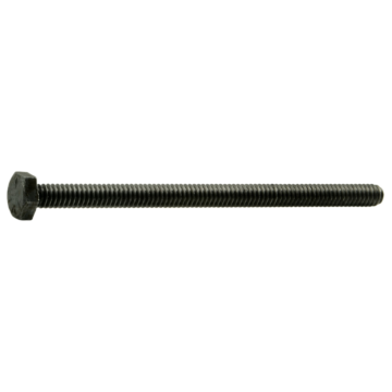 1/4"-20 x 4" Hex Head Bolt, Left-Hand Coarse Thread, Zinc 