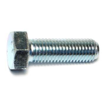 18 mm - 2.50 x 55 mm Hex Head Bolt, Coarse Thread, Zinc 