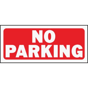 HY-KO Hy-Ko Plastic Sign, No Parking