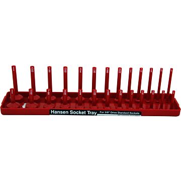Hansen Global ABS Plastic Red Fits Most US and Foreign Made Sockets 2-Row Socket Tray