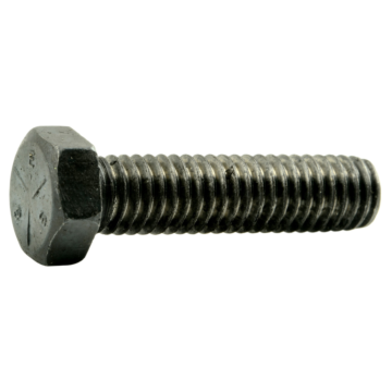 3/8"-16 x 1-1/2" Hex Head Bolt, Left-Hand Coarse Thread, Zinc 
