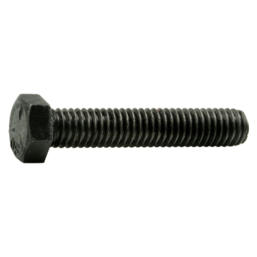 3/8"-16 x 2" Hex Head Bolt, Left-Hand Coarse Thread, Zinc 