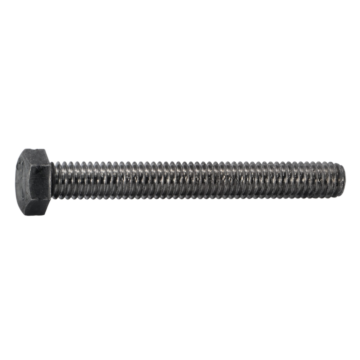 3/8"-16 x 3" Hex Head Bolt, Left-Hand Coarse Thread, Zinc 