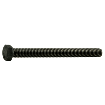 3/8"-16 x 4" Hex Head Bolt, Left-Hand Coarse Thread, Zinc 