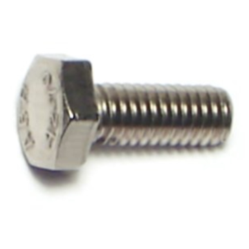4 mm - 0.70 x 10 mm Hex Head Bolt, Coarse Thread, Stainless Steel 