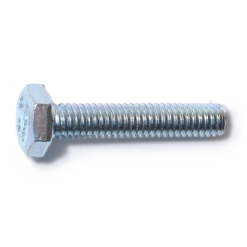 4 mm - 0.70 x 20 mm Hex Head Bolt, Coarse Thread, Zinc 