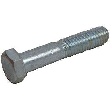 1/4"-20 x 1" Hex Cap Screw, Coarse Thread, Zinc 
