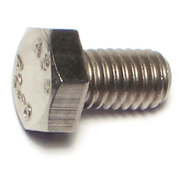 6 mm - 1.00 x 10 mm Hex Head Bolt, Coarse Thread, Stainless Steel 